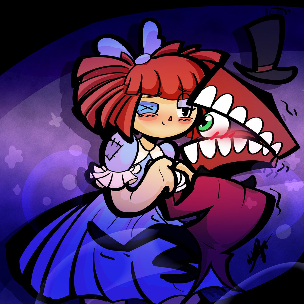 Natsugi0's tweet image. Caine ships
#crochetbee #Bowtie #tadc