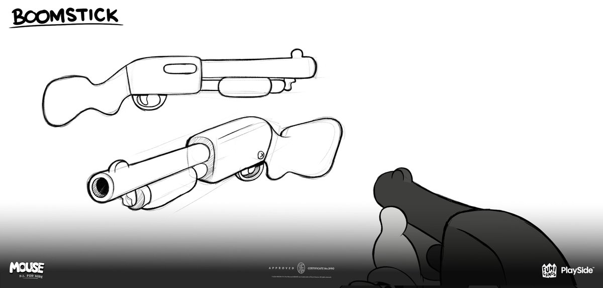 MabramsToons's tweet image. Finally sharing my concept art for MOUSE: P. I. for Hire
Here are some of the weapons I designed:)
#art #concept