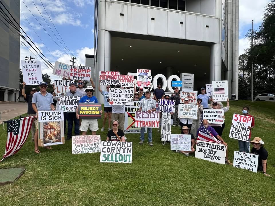 aquino1_neil's tweet image. John Cornyn Houston Office Protest, Week 480, tomorrow, Tuesday, 4/21, 11:30-1, 5300 Memorial Dr. Also: 2 PM protest at Houston City Hall. We can't hand over Houston to Abbott &amp;amp; police union. Whitmire won't show up for us no matter how state/feds attack Houston. Join us. #Houston