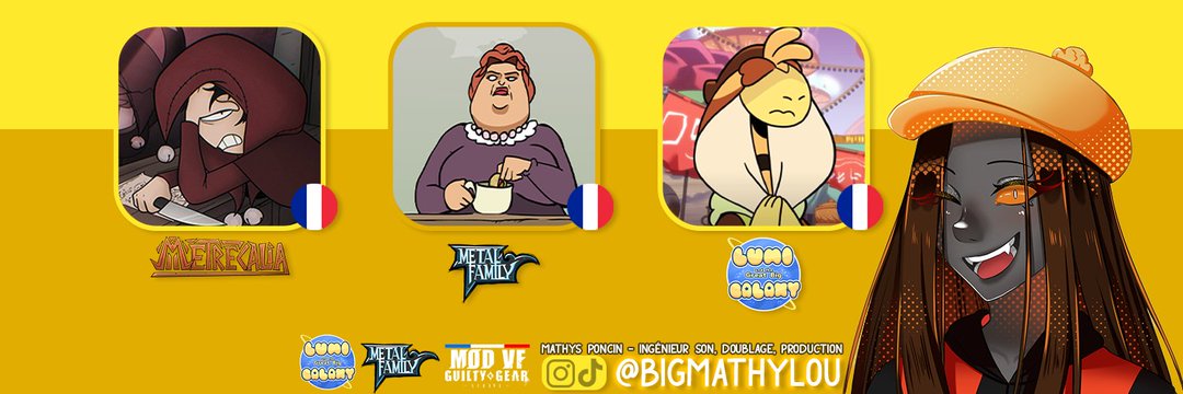 Ça y est, j'ai enfin une bannière avec mes rôles. Je suis trop fière 🥹 Merci à toutes les personne qui m'ont fait, me font, et me feront confiance 💛🙇
Et bientôt je pourrai mettre mes rôles en anglais, alors restez connectés ! 👀