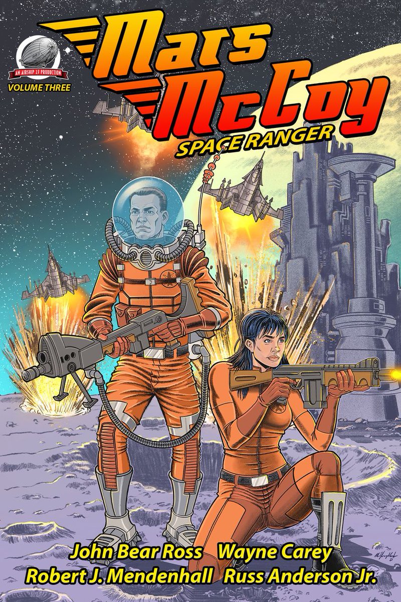 AirshipCaptainM's tweet image. Michael Anderson is cover artistS on “Mars McCoy” #3. Mars takes on Space Queens and Pirates. Nothing is too dangerous for Mars! Buy it at: robmdavis.com/Airship27Hanga… #pulpadventure #sciencefiction #heroes #pulp  #pulpmagazines