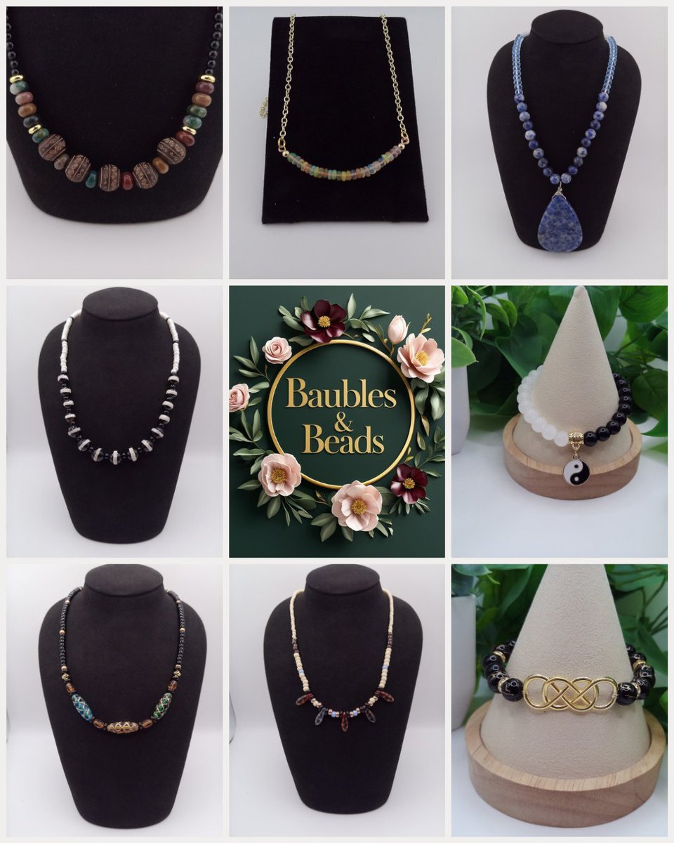 MOLBunker's tweet photo. I've got lots of new beaded necklaces up in my Etsy shop, and TONS of bracelets! Orders over $35 ship FREE in the US, AND everything is 15% off until May 20! Custom orders are also open! https://t.co/mNc3HnkPsE https://t.co/NSa0Gm1Jhf