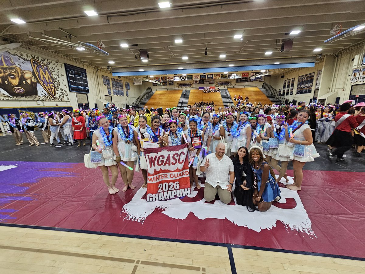 ECRCHS's tweet image. ECR Color Guard are the 2026 WGASC AAA Champions! 🥇

The team took Gold at the WGASC 2026 AAA Championships, finishing on top against 18 schools. Their dedication, discipline, and artistry carried them to the crown.

Go Royals! 🐻

#WeAreECR | #GoRoyals | #colorguard |