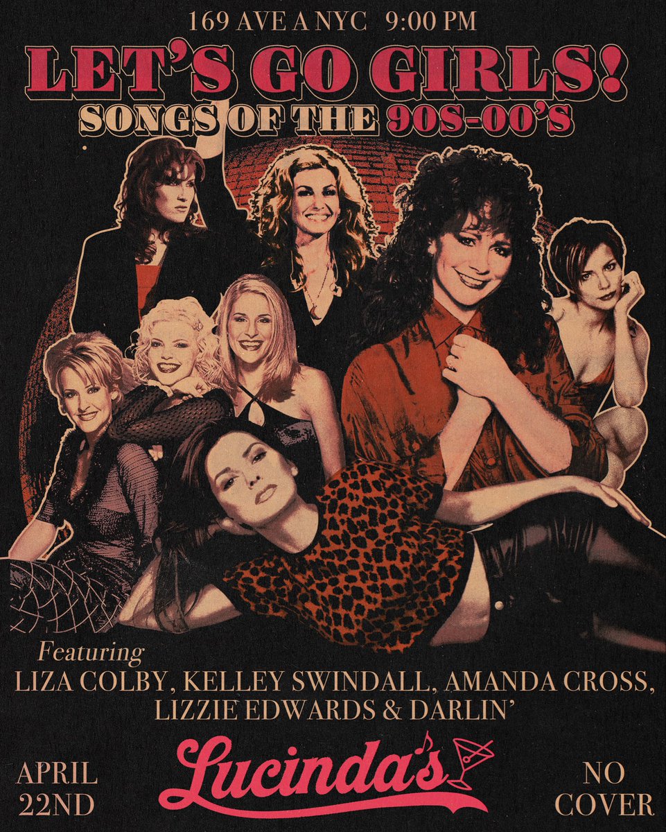 _AmandaCross's tweet photo. This WEDNESDAY!!! Live at 𝓛𝓾𝓬𝓲𝓷𝓭𝓪'𝓼!!! No Cover! 🤠🥃🎤🎶🥂💃🏼💃🏼💃🏼 https://t.co/8Ieph2N5V7