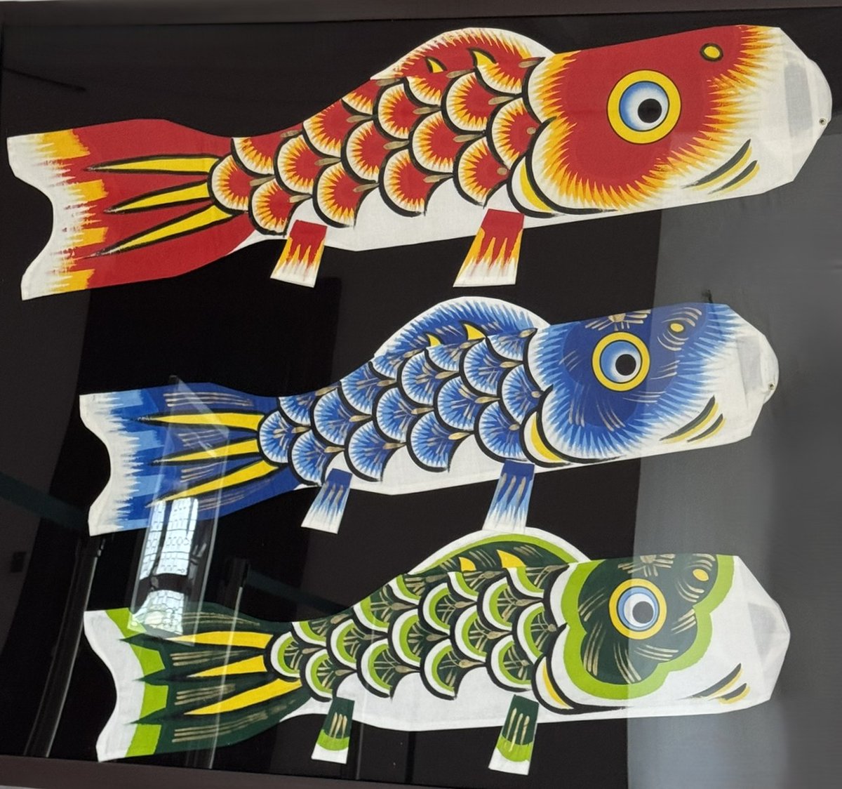otanimuseum's tweet photo. #旧古河邸(#大谷美術館)2階にて、#埼玉県加須市 の #鯉のぼり職人 による大変貴重な #手描き鯉 のぼりを展示しています。
昨年のSNS投稿を機に繋がったご縁から、当展示が実現しました。
100年以上受け継がれてきた ＃日本の伝統技術 当館にてをぜひこの機会にご堪能下さい。
5月10日まで展示中。 https://t.co/pJ1a4Q9Sc0