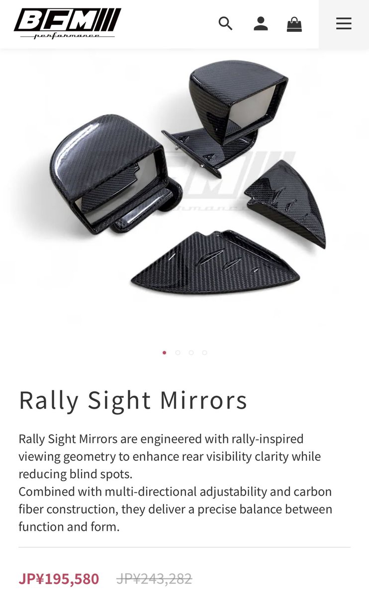 72Factory72gr's tweet photo. 【BFM Performance】
・Rally Sight Mirrors
#BFMPerformance https://t.co/XnNId6JrB5