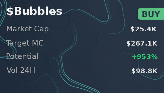 broadcast23012's tweet image. @iScanLive has $Bubbles marked as buy with $267.1K projection  

 #Solana #Memecoin #Crypto #Degen #PumpFun #AlphaCalls #SolanaMemeCoin