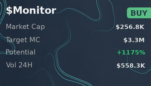 34mmyyx's tweet image. ran $Monitor on @iScanLive just now — $3.3M projection, recommends buying  

 #Solana #Memecoin #Crypto #Degen #PumpFun #AlphaCalls #SolanaMemeCoin