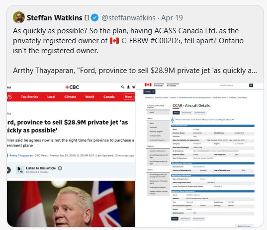 radiogirl985's tweet image. This is more complex than its initial appearance. It suggests hidden facts that are not immediately obvious. Over to you @MaritStiles @MikeSchreiner @JohnFraserOS.
#ONpoli #DougFord #priorities #taxpayers #money #accountability ✈️💸