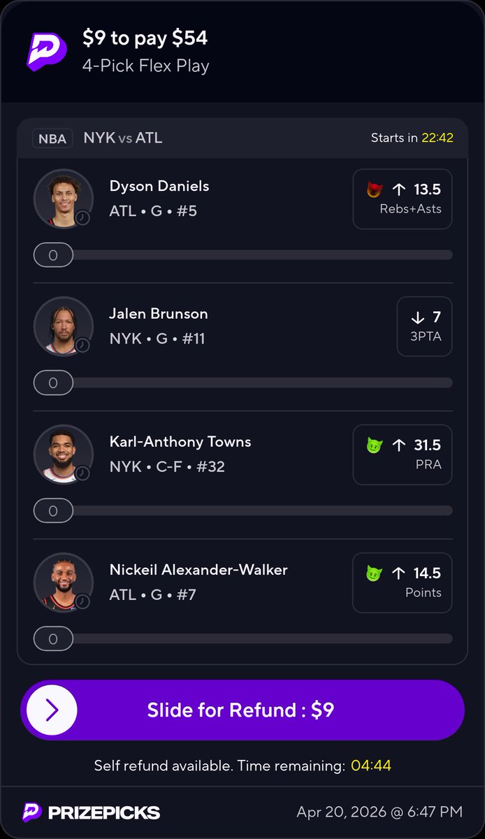 Allmightyfab's tweet image. Im like 0/3 in the last 3 slips, im due so yeah this a lock😈💸
#Lock