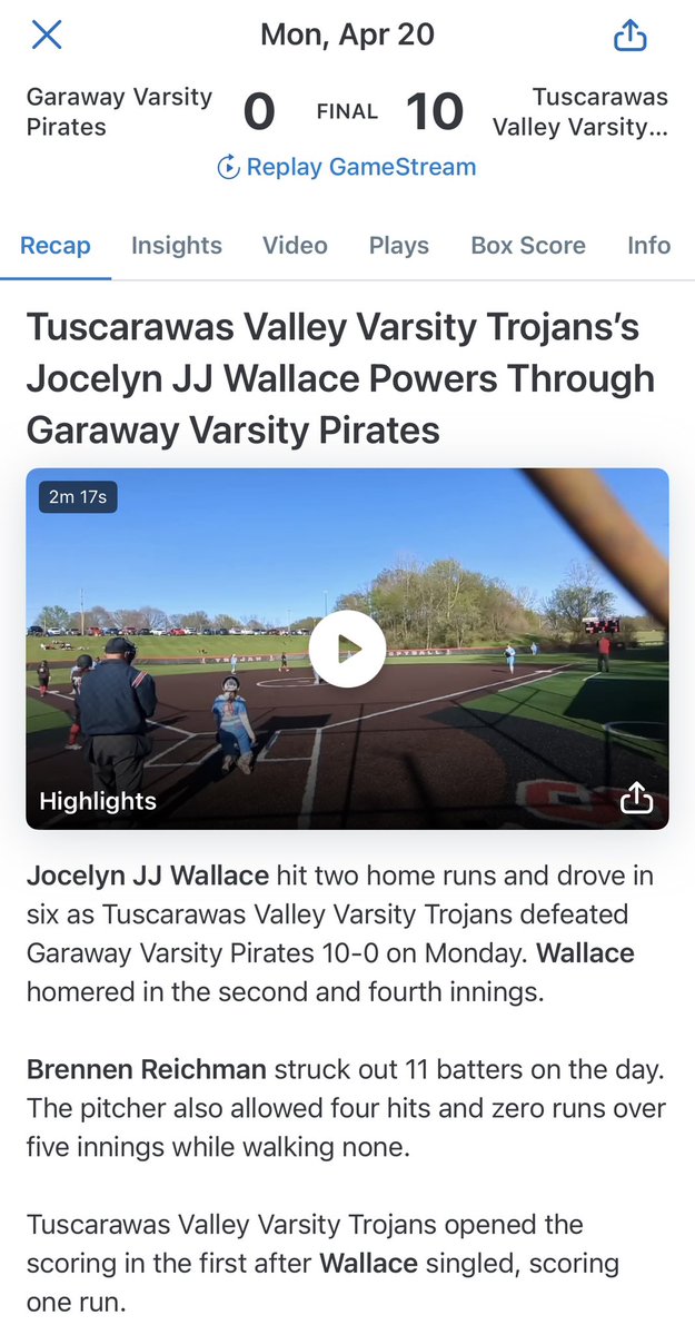 Jocelynn “JJ” Wallace 2029 tweet media