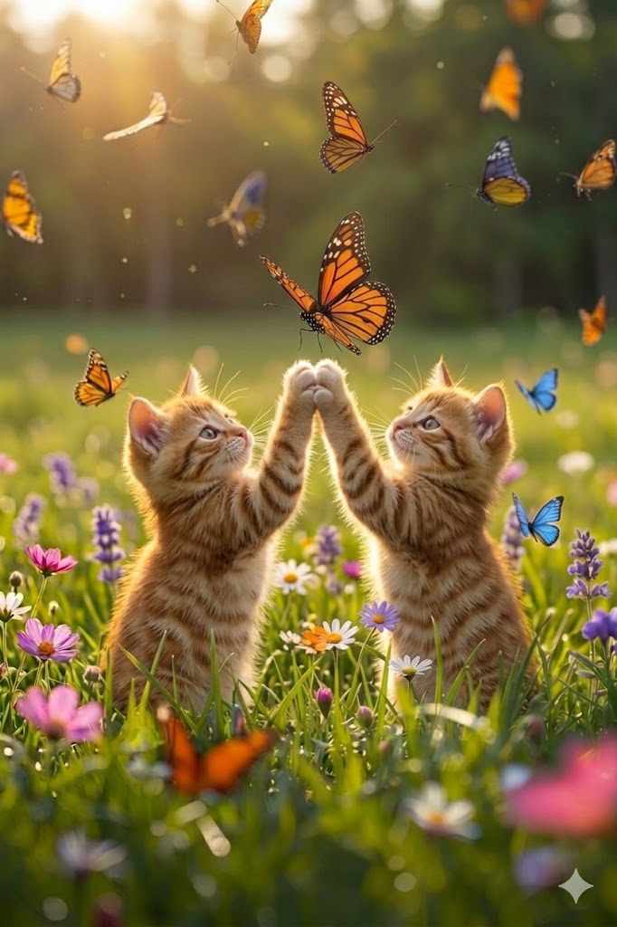 AnamShrni's tweet photo. #TwinsCat #CatPlaying #Cuteness https://t.co/x0yxwTRUK5