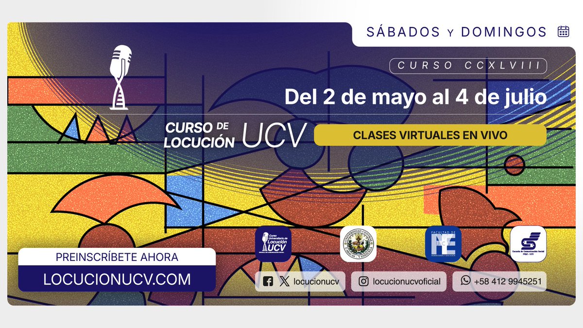 Curso Locución UCV tweet media