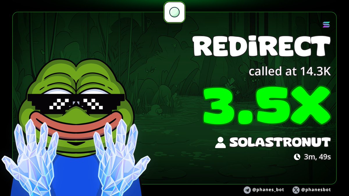 SOLASTRONAUT01_'s tweet image. Decent 3x gain on $REDIRECT 

always good to buy on dip 
More CA is dropping on my tg channel.
📥 t.me/SOLASTRONUT to get in 

#Solana #memecoin