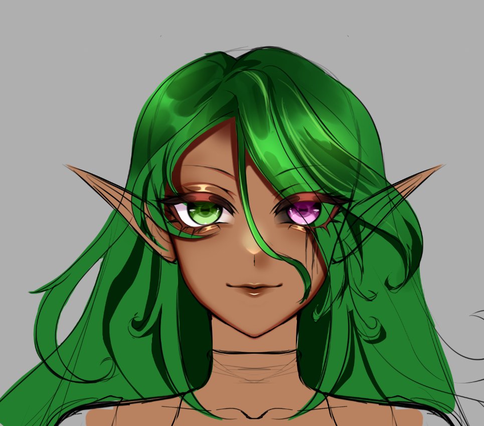 dolliebabs_'s tweet image. wip for @MaeShroomVT ehehe #wip