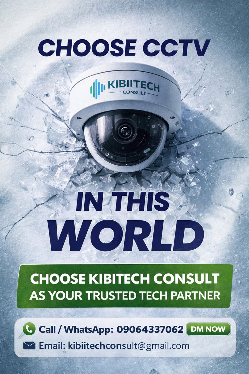 kibiitech1's tweet photo. Choose CCTV for security, choose KIBIITECH CONSULT for reliability.

https://t.co/eXXc7u1cng

#CCTVInstallation 
#yourtrustedITpartner
#KibiitechConsult https://t.co/JyjvTk83TO