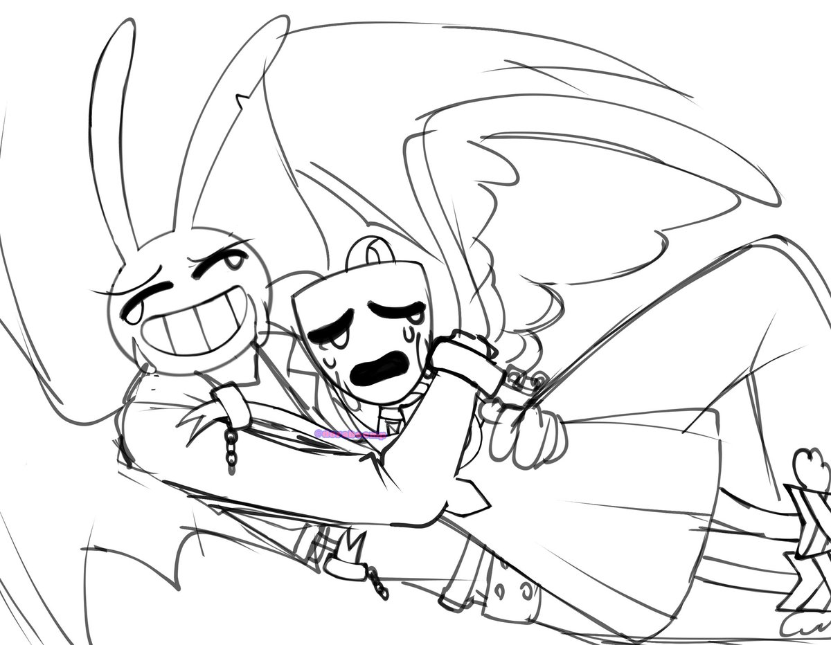 dette_dora's tweet image. Sketch, yes, this is my favorite au #tadc #ribbun