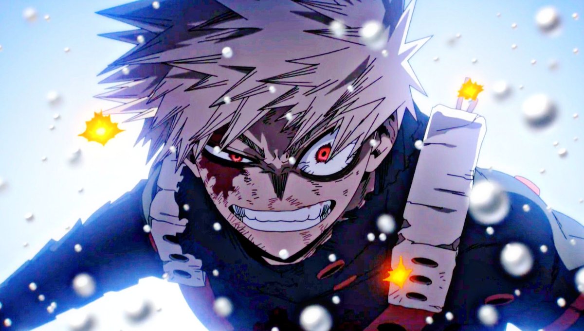 lonleypandaXD's tweet image. These pictures don't belong to me all credits go to the artists. I just wanted to say #happybirthday to the King- Great Explosion Murder God Dynamight (大・爆・殺・神ダイナマイト) #爆豪勝己生誕祭2026 #mha