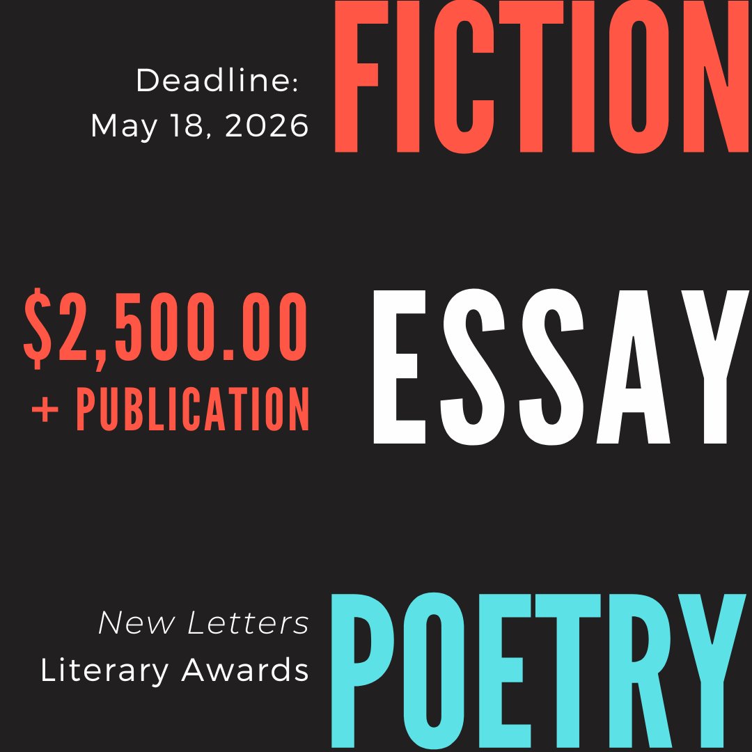 newpages's tweet image. Got a masterpiece? 🏆 Submit your best stories, essays, or poems to the New Letters Literary Awards. Winners in each genre get $2,000 and publication!

Deadline: May 18. $24 fee.

#writers #litmag #callforsubmissions @new_letters newpages.com/guide-submissi…