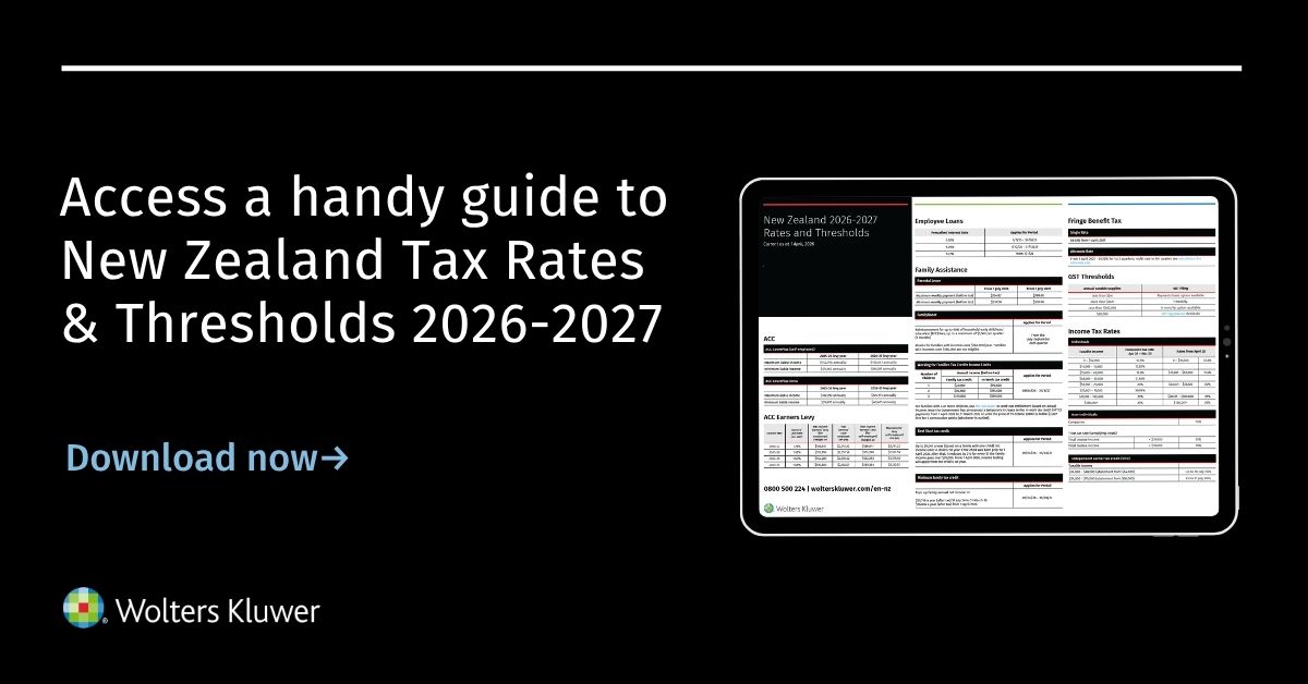 CCH_NZ's tweet photo. We're here to help make tax season and year-end compliance work a smoother experience for accountants and tax professionals.

Get quick access to tax rates &amp; thresholds for 2026-27 income year, prepared by our CCH Business  Fitness team.

Download now ➡️ https://t.co/PDZ2WbLdfF https://t.co/xKw50kVUW4