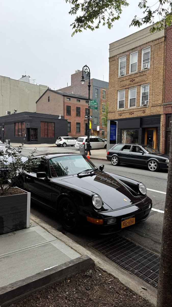 first time seeing a porsche 964 specced like this!  one of the very few times i’d excuse a black on black set up.