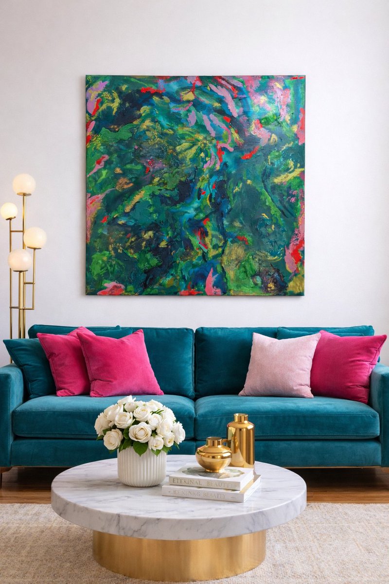 MuyAfortunadaOk's tweet image. “Selva Interior”
Obra original 1 x 1 m.
Texturas, profundidad y color para transformar cualquier espacio.
Pieza única.
#AbstractArt #InteriorDesign #ContemporaryArt #ArtCollector #LuxuryInteriors