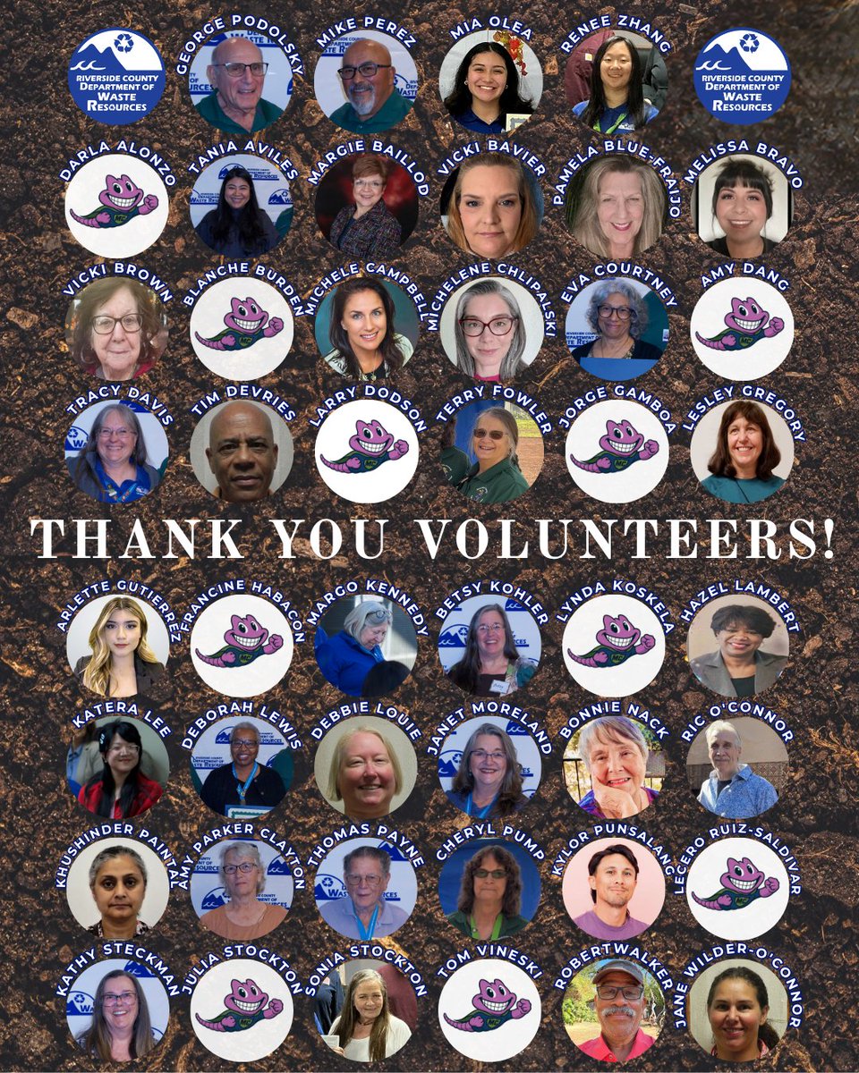RCWaste's tweet image. Happy Volunteer Recognition Day! 🌍💚
Today we proudly recognize all 46 of our volunteers in celebration of Volunteer Recognition Day! 
To our volunteers: Thank you for your commitment to managing waste for a better tomorrow. We couldn't do this without you!💐
#Volunteers #RivCo