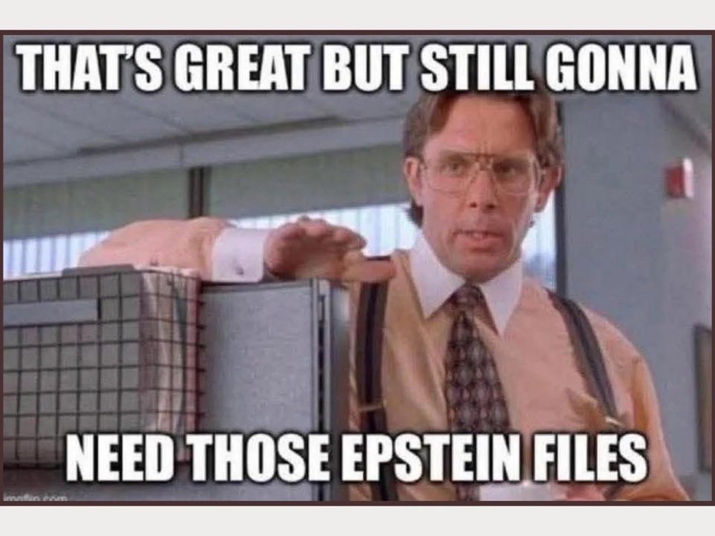JohnHKeenan's tweet image. If you have to say Israel didn’t make you do something, you’re clearly losing the argument. 

Also, still going to need those Epstein files.

#EpsteinCoverUp