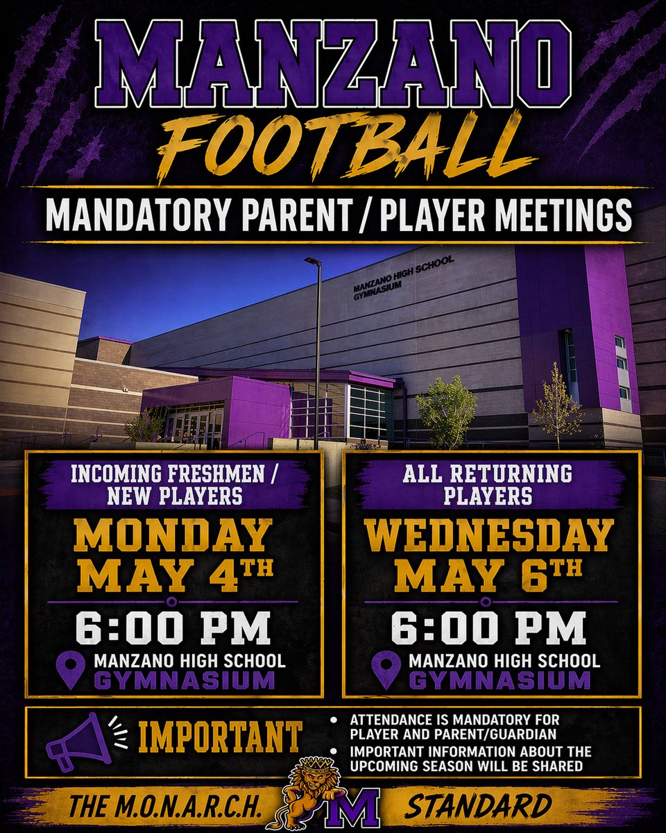 Manzano Monarch Football tweet media