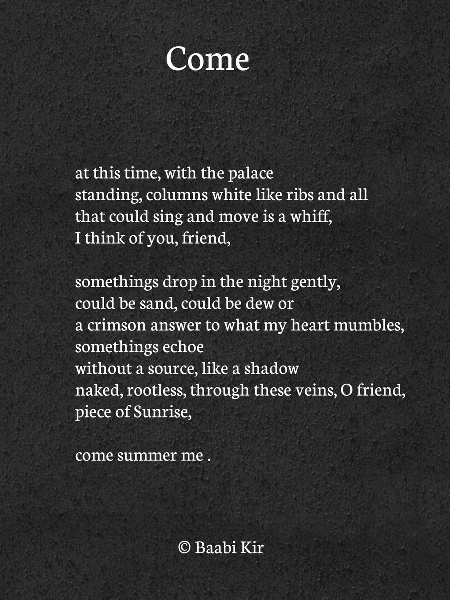 babikir89202's tweet image. — come 🦋 
#poetry #poem #come