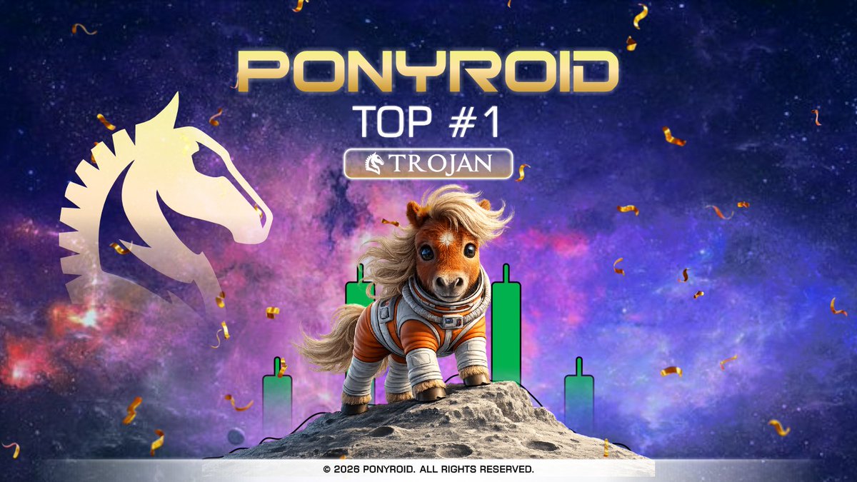 pony_roid's tweet photo. $Ponyroid leading on Trojan just 1 hour after launch 🔥
That’s crazy fast, this thing isn’t slowing down 🚀 https://t.co/FP6HbkheZk