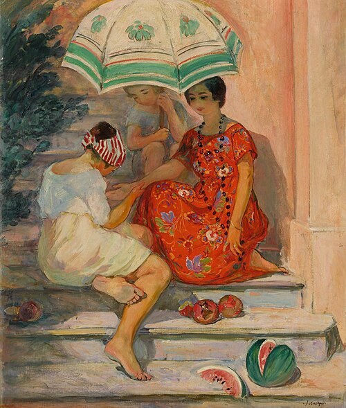 Bon dia 
Sainte-Maxime, La Diseuse de bonne aventure
Henri Lebasque