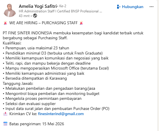 Loker umur maksimal 23 tahun dengan minimal D3.
#infoloker #loker

Rata-rata lulus d3 itu umur 21-22 tahun kan ya? 

Senyumin aja ga sih? 😀