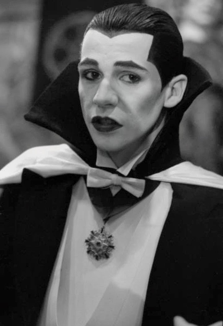 TCinCT_2012's tweet photo. Previously unseen on set photos of @DennisChristo4 as Eric as Dracula in "FADE TO BLACK" https://t.co/HhIihvnqS1