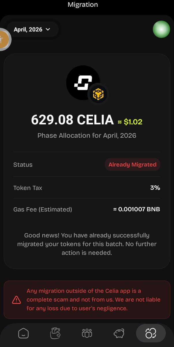 KoAung1191003's tweet photo. @CeliaWallet What is good results for us after using too much BnB fee of 0.00107 for F×××g Celia tokens migration within Celia app with valuable BnB fee. I didn't get even my migrated Celia tokens.Why?  Is it like scamming behaviour with Celia app? Isn't it? https://t.co/qAHWDOnkzS