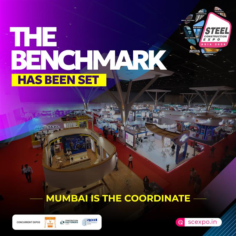SSMB2010's tweet photo. Steel Construction Expo 2026 returns to Mumbai! Join the steel industry’s biggest B2B platform at Jio World Convention Centre from 27–29 Oct 2026.

Meet top engineers, fabricators &amp; innovators shaping India’s infrastructure

Secure your spot: https://t.co/omLECs5P6k

#SCexpo #B2B https://t.co/dNcfNXBKkp