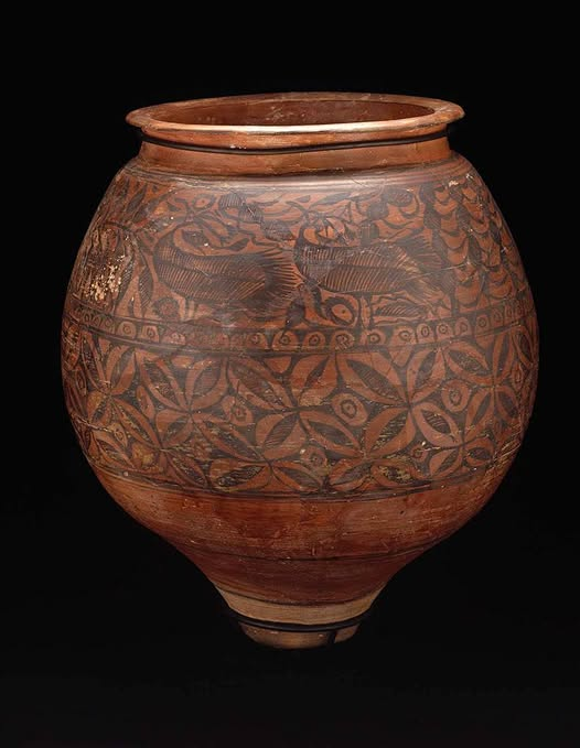 aslamkhwaja's tweet photo. One of the finest ancient Indus painted jars ever found, excavated at Chanhu-daro during the 1935-36 season led by Ernest MacKay https://t.co/cyF9d4ES0c