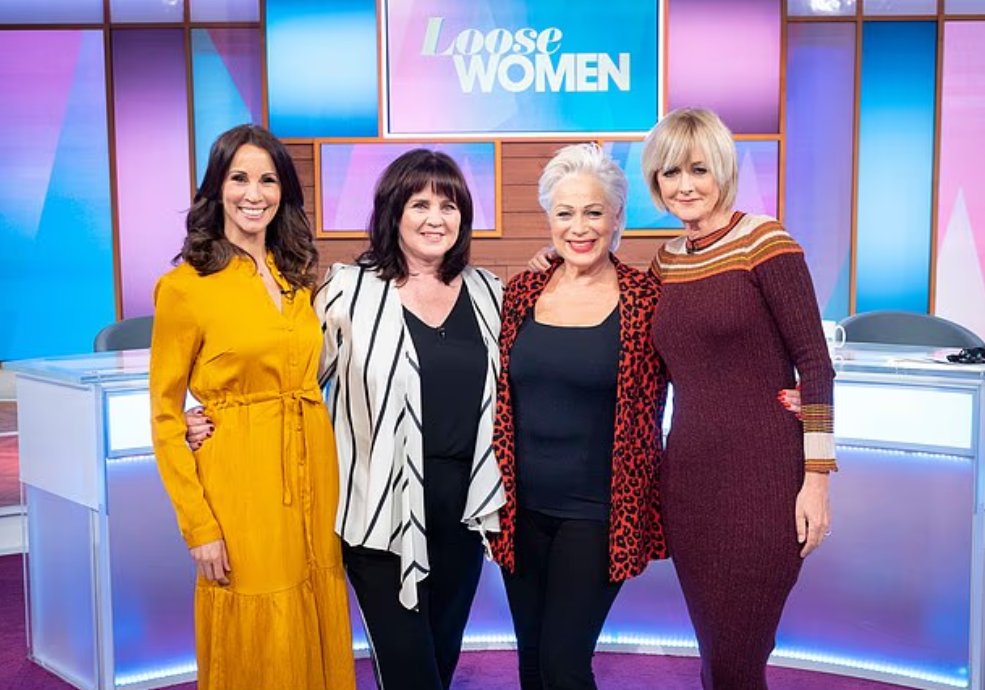 TheGriftReport's tweet image. Coleen Nolan moans she’s worried about paying her mortgage amid brutal budget cuts on Loose Women.

The 61-year-old veteran panellist admitted the ITV daytime show has slashed output to just 30 weeks a year, axed the live studio audience and moved to a smaller studio.

She told