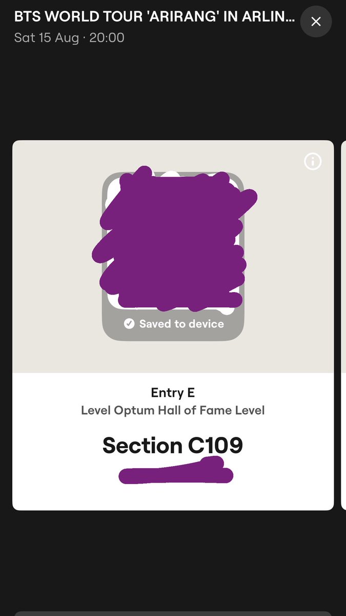 ARMY PLEASE SHARW THIS BECAUSE I NEED THIS TOCKET SOLD ASAP!!

i am selling a ticket for arlington day one! (15th August) i had a personal issue with the person i was originally going to go to this show with so now im selling it… 

#BTSTEXAS #BTS_ARIRANG_TOUR