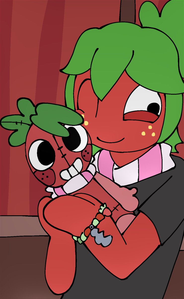 Sprout_Straw_Be's tweet photo. I love sleeping with my Sprout Plushie™ that Sam gave me one time!.. 
Wonder how they’re doing?.. (don’t tell Cosmo I stole his shirt🤫) https://t.co/fS4rV2S8n1