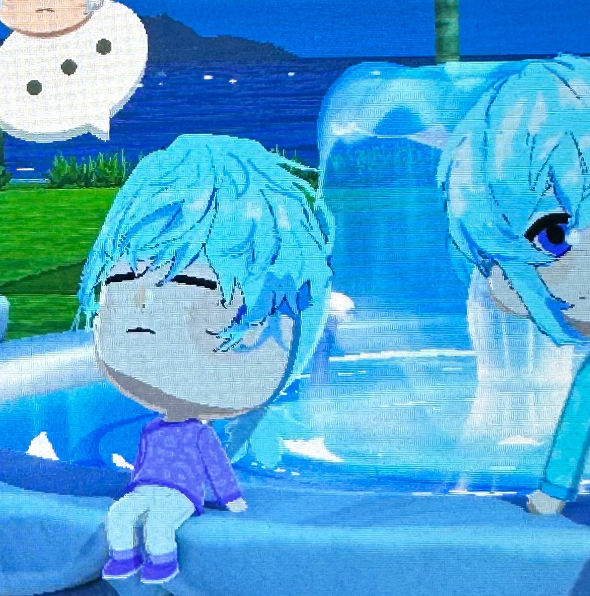 Ran’s always sleeping or has his eyes closed ): 
It’s cute 🤲🤲🤲🤲