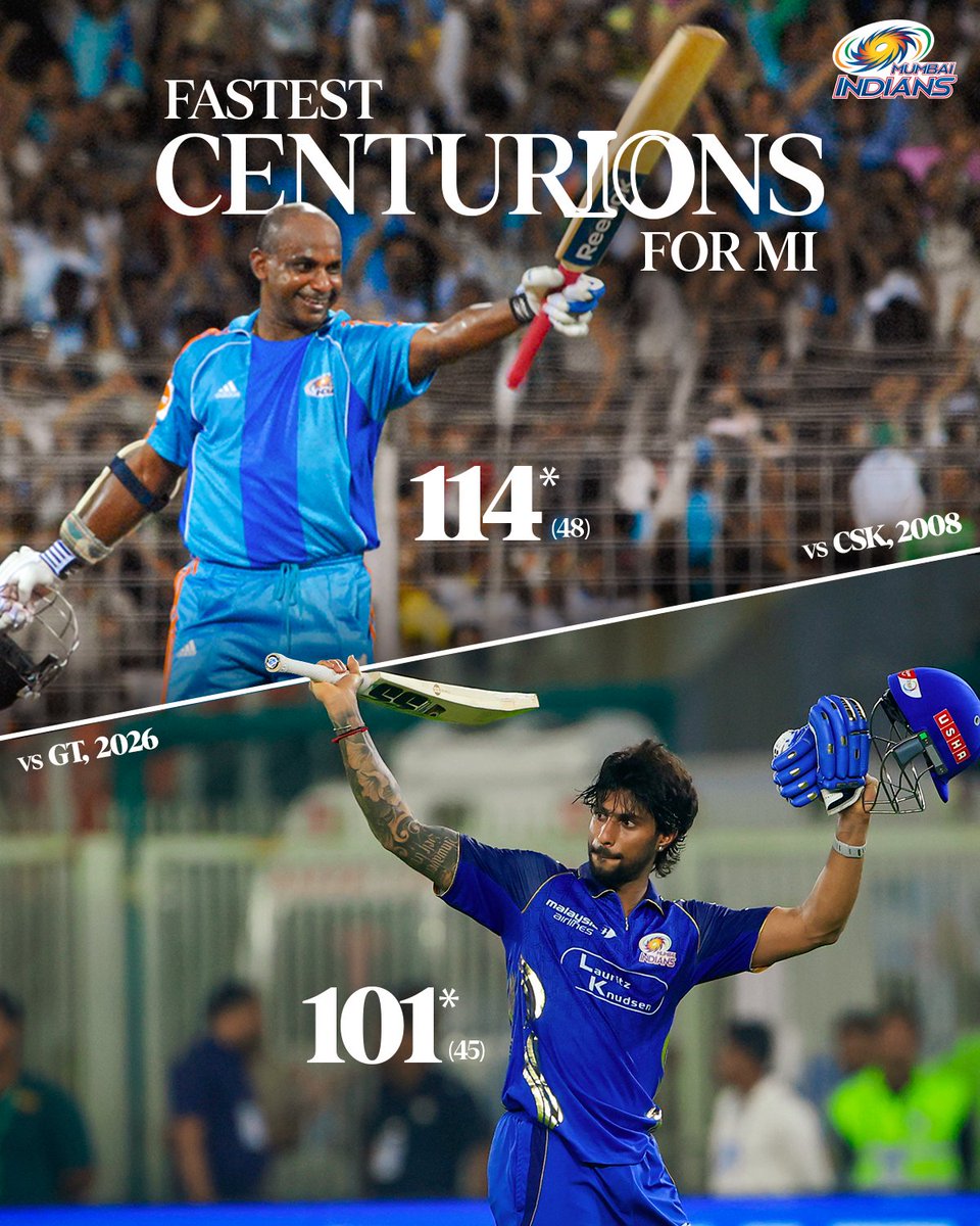 mipaltan's tweet photo. A left-hander scoring a 45-ball century for MI? 🤔

We've seen this film before! 😇 https://t.co/5mMCkDDcJz