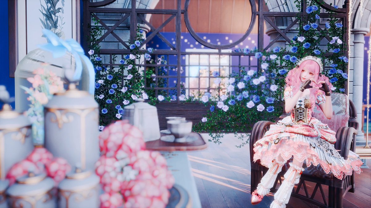 Canarineige's tweet image. 夜中ししゃもさんちにおじゃましました⟡.·
@finiki_omochi 

お花いっぱいで
とってもかわいいおうちだった～

ありがとうございましたん🌸🩷 ̖́-

 #Infinitynikki  #インフィニティニキ