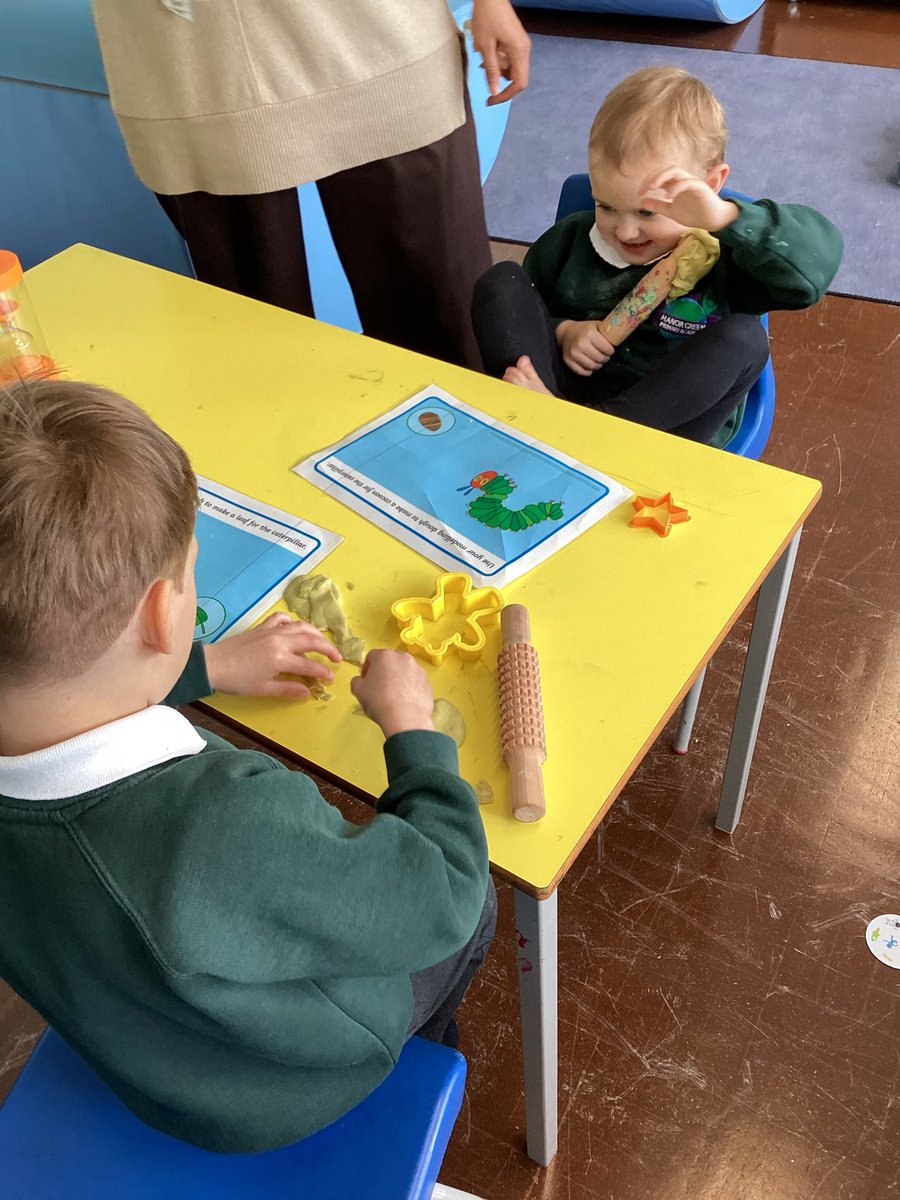 MissBellMG's tweet photo. Team Pearl have been exploring the book ‘The Very hungry Caterpillar’. 

@TeamManorGreen https://t.co/JMIKtgIvjg