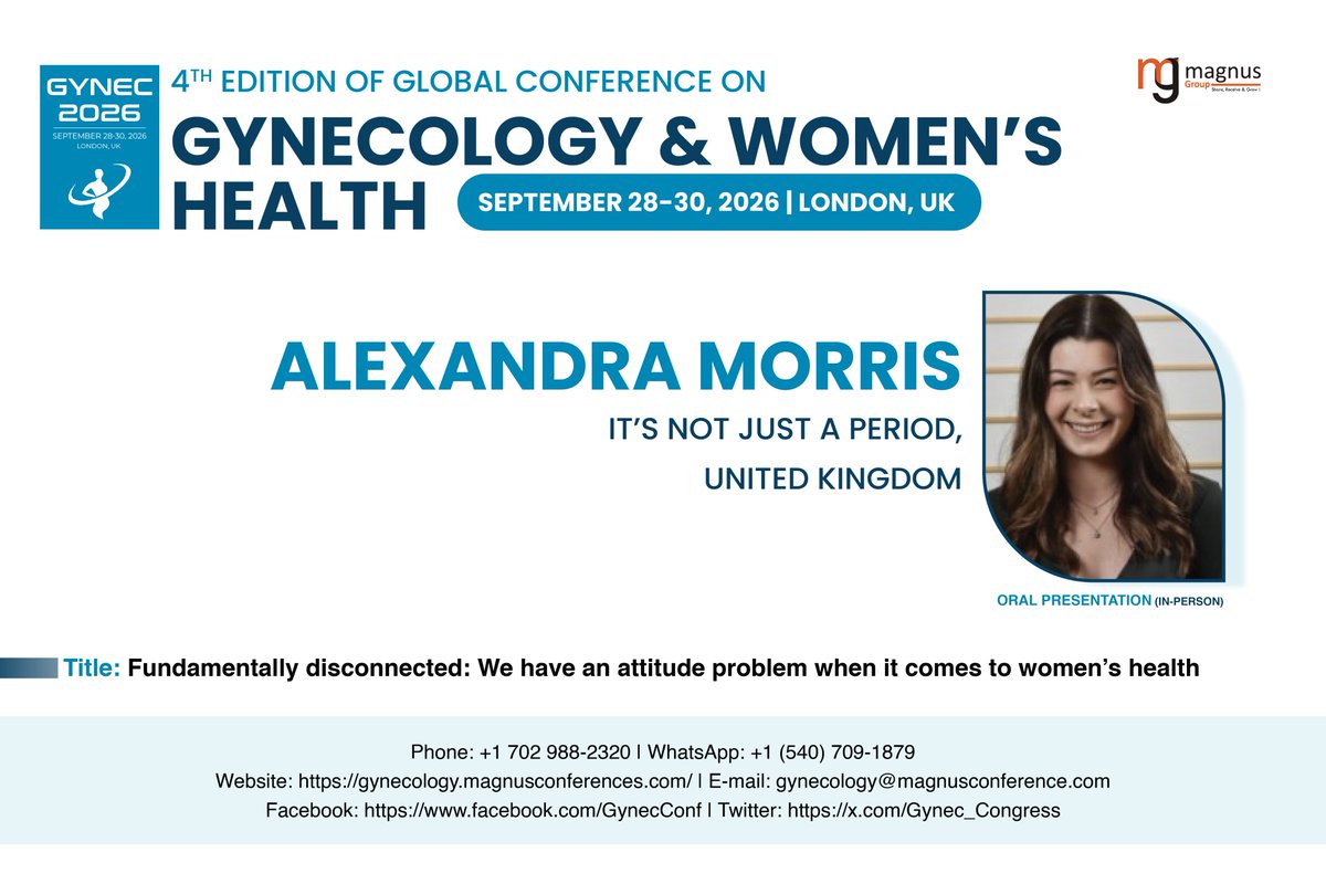 Global Conference on Gynecology & Womens Health tweet media