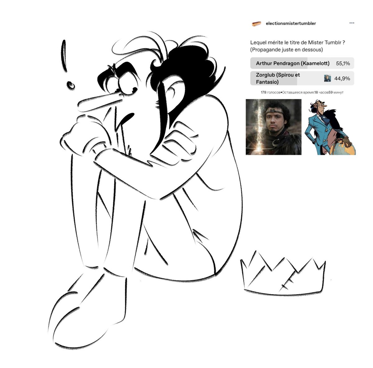 HailHumdinger's tweet image. I don’t care what the result will be. For me, he has already won.

#BandeDessinee #Spirou #SpirouandFantasio #SpirouetFantasio #Zorglub #myart #ArtistonTwitter