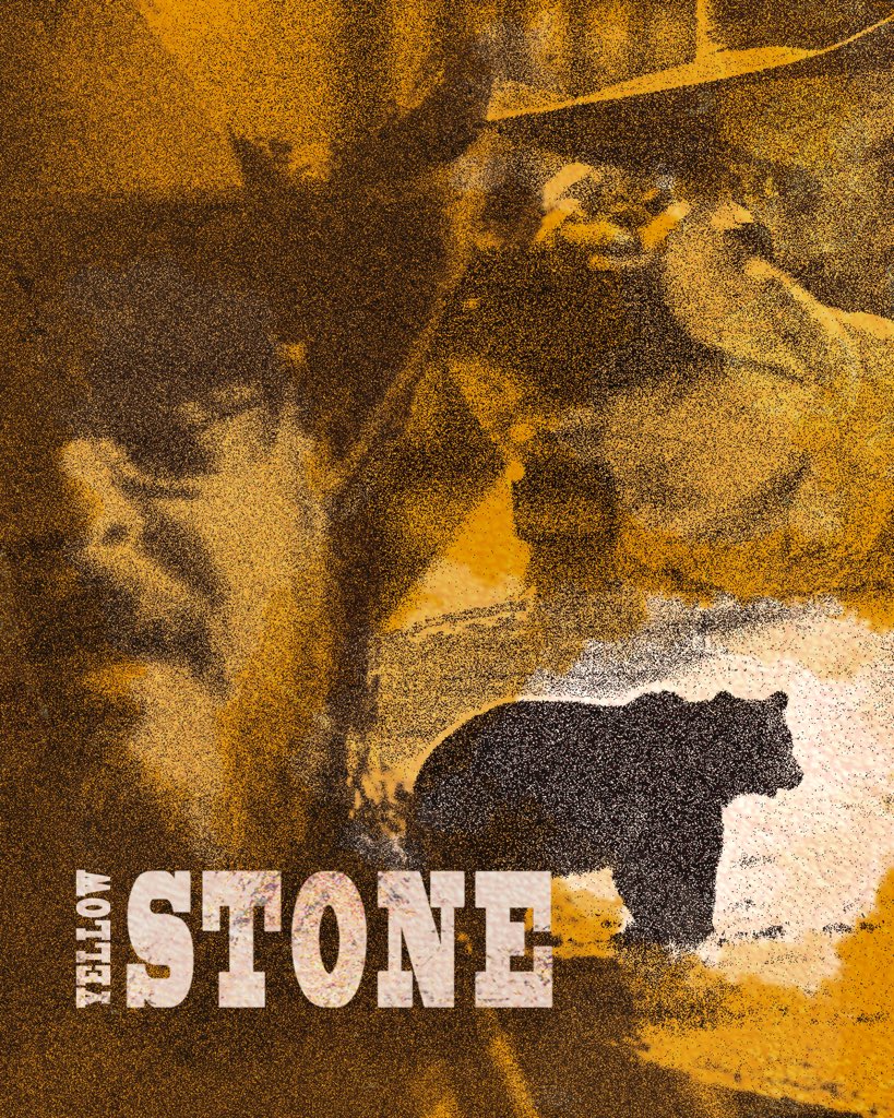 matesse_art's tweet image. 365 POSTER PROJECT
Day 28: Yellowstone
Digital collage

#365days #graphicdesign #poster #yellowstone #western