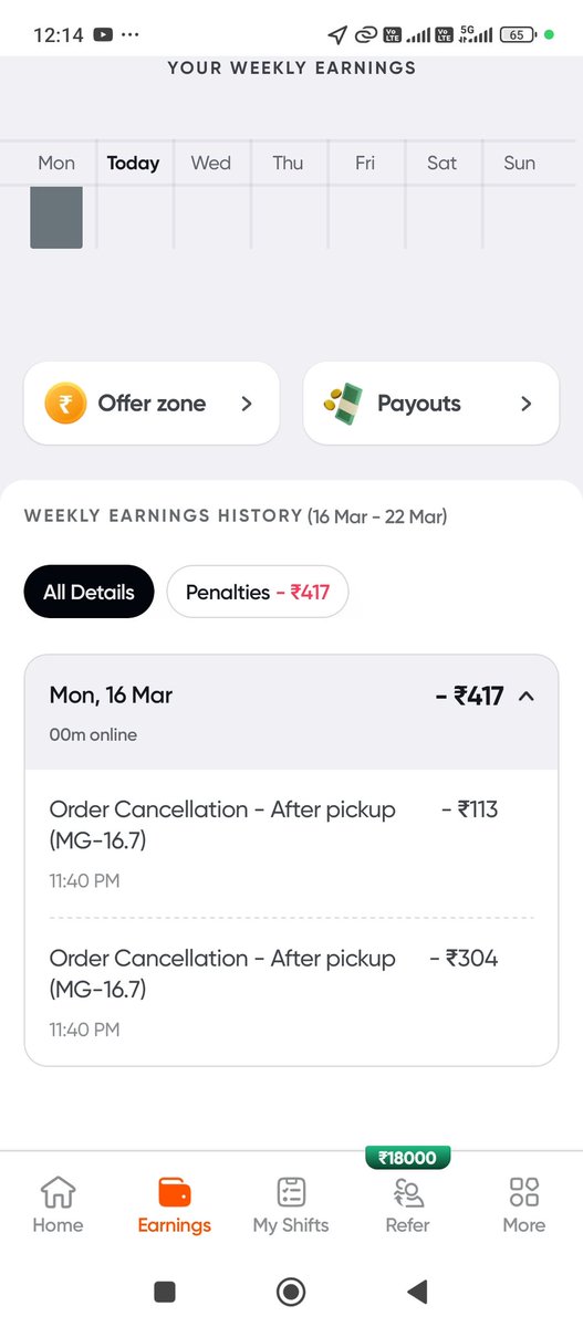 Subhashkar58315's tweet image. "Dear @SwiggyCares, 1 mahina 7 din ho gaye hain. Janch ka jhansa diya ja raha hai taki case purana ho jaye aur muavja na dena pade. Meri ID: 2264174 hai, 2022 se imandari se kaam kar raha hoon. @LabourMinistry @OfficeOf_LMa @PMOIndia #Swiggy #Justice #LabourRights