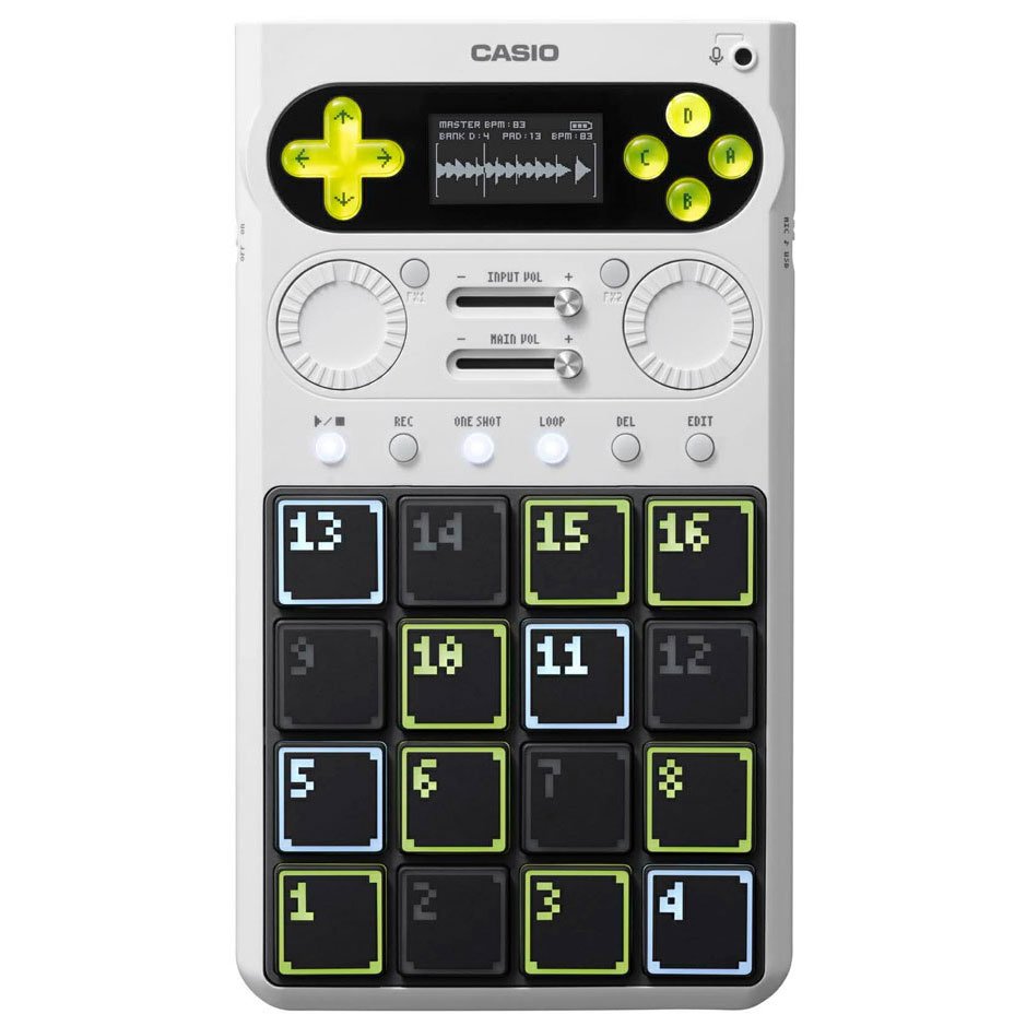 otairecord's tweet image. 「作れない」を「作れる」に変える！

CASIOの新サンプラーSXC-1
・電池駆動OK
・内蔵スピーカー
・直感操作
思いついた瞬間、その場で音にできる。
DTM初心者にもガチでおすすめです。ゲーム機のような見た目もGOOD
#DTM #サンプラー #CASIO

ご予約はこちらから！
otaiweb.com/shop-item-fidp…