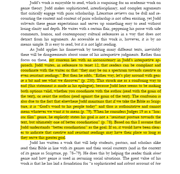 andrewdjudd's tweet photo. A review of Modern Genre Theory in JETS finally raises the authorial  elephant in the room! Evangelicals often struggle with the move between descriptive (this is  how people read) and normative (this is how we should read)  hermeneutical projects. I tried to be clear. Oh well! https://t.co/EgDdQ9hI6Q